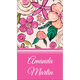 Pink Modern Floral Luggage Tags Image 3 of 3